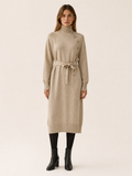 Aisling | Jumper Dress with Roll Neck and Tie Waist