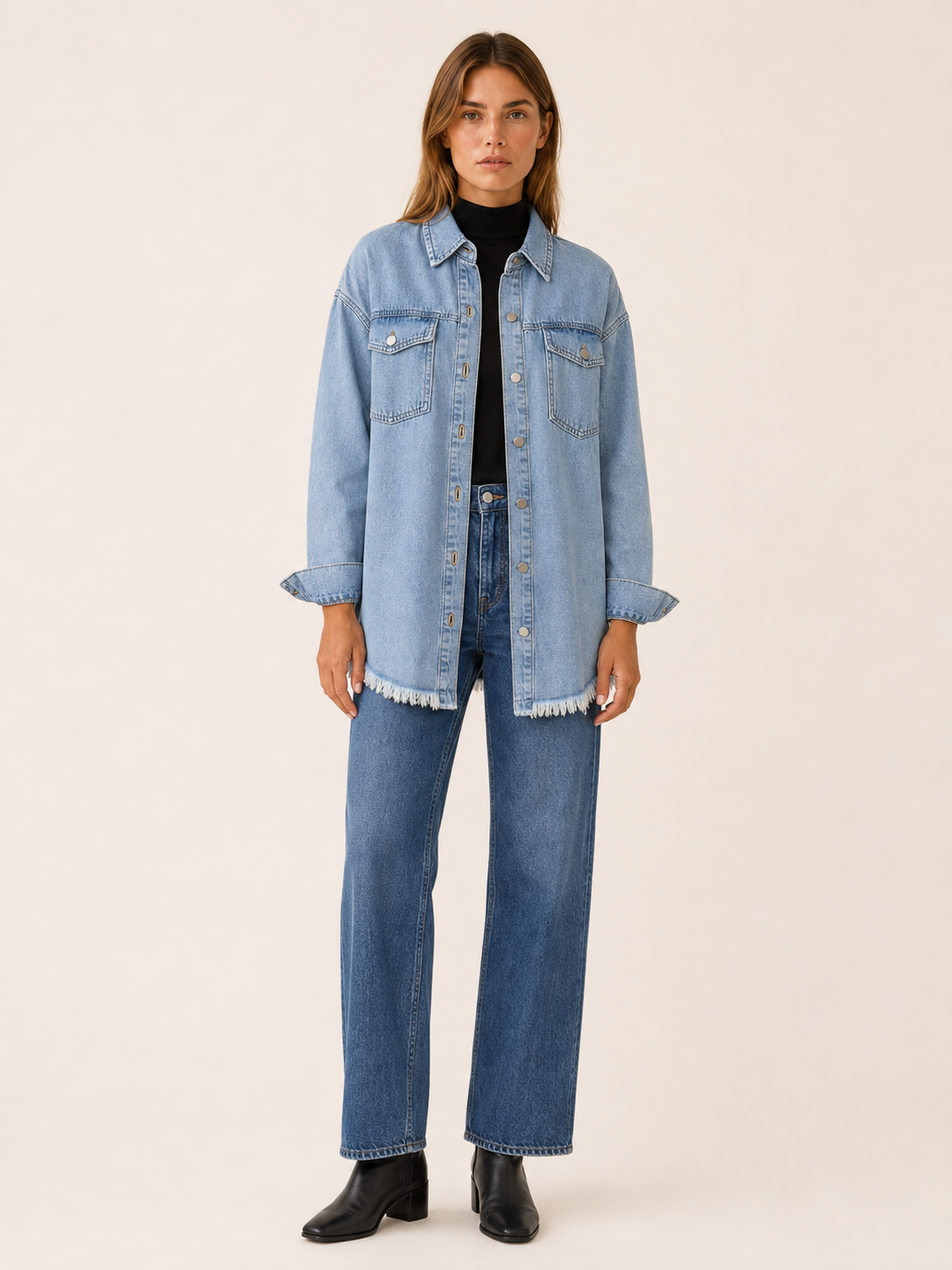 Astraea | Women's Utility Longline Denim Jacket