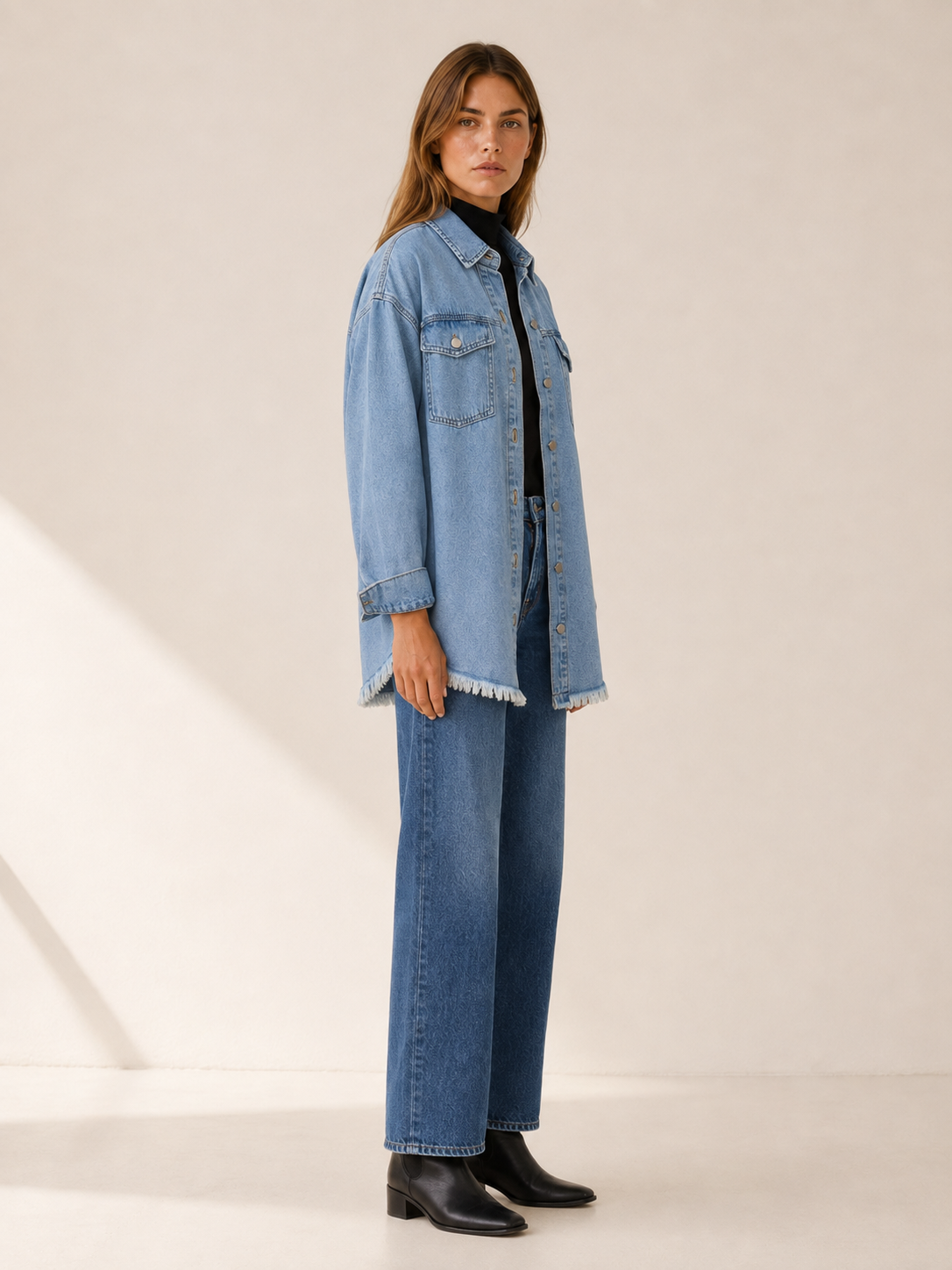 Astraea | Women's Utility Longline Denim Jacket