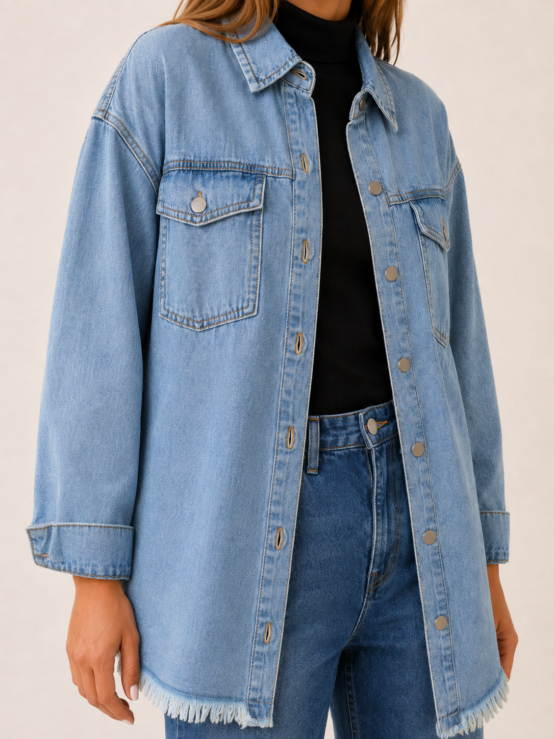 Astraea | Women's Utility Longline Denim Jacket