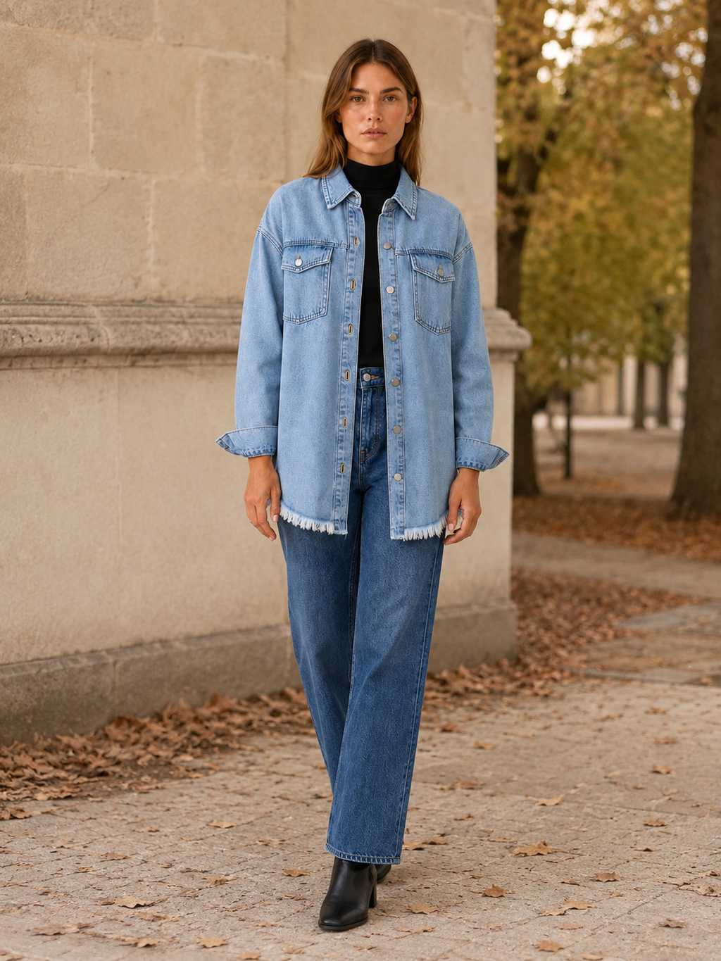 Astraea | Women's Utility Longline Denim Jacket
