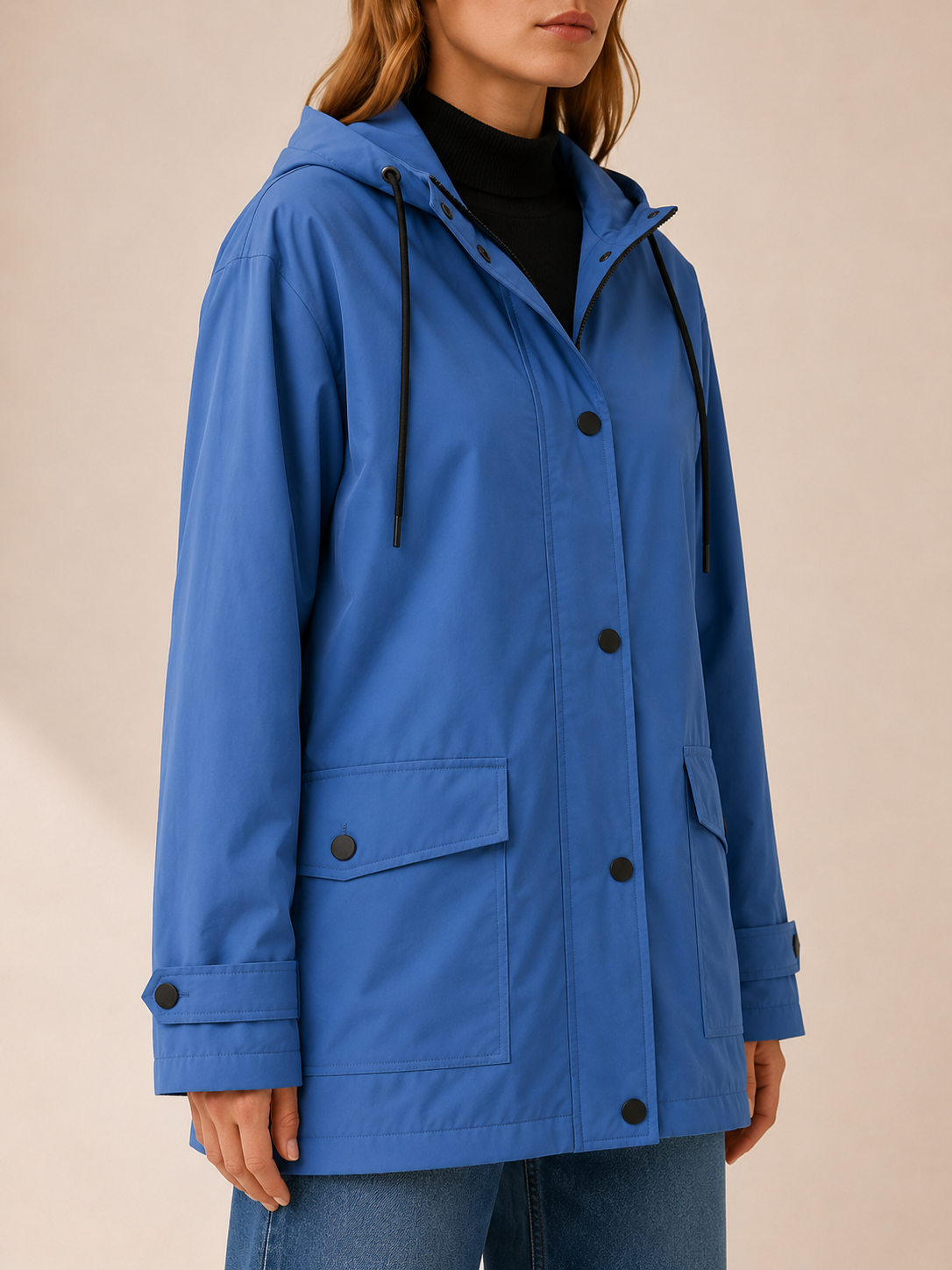 Belphoebe | Women's Hooded Longline Rain Jacket
