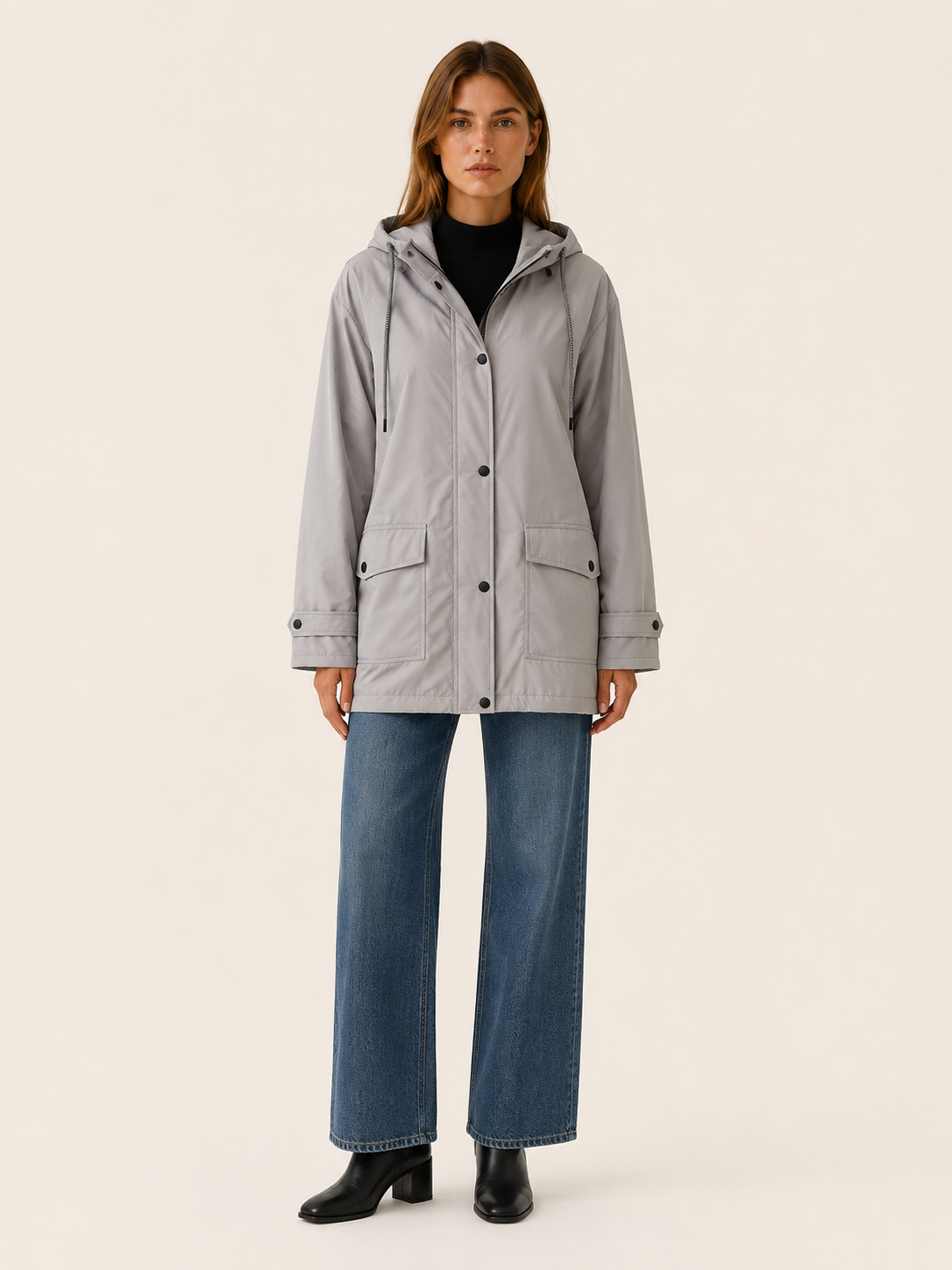 Belphoebe | Women's Hooded Longline Rain Jacket