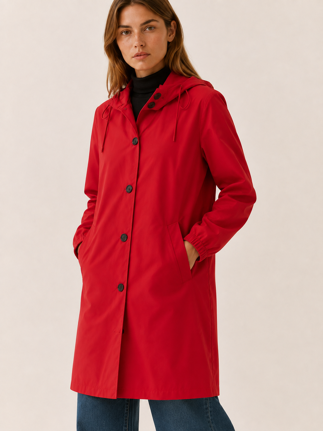 Brisanna | Women's Oversized Hooded Rain Jacket