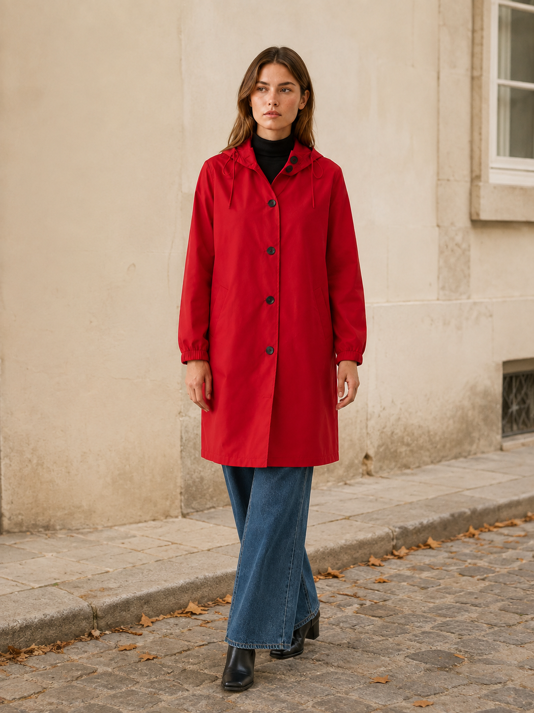 Brisanna | Women's Oversized Hooded Rain Jacket