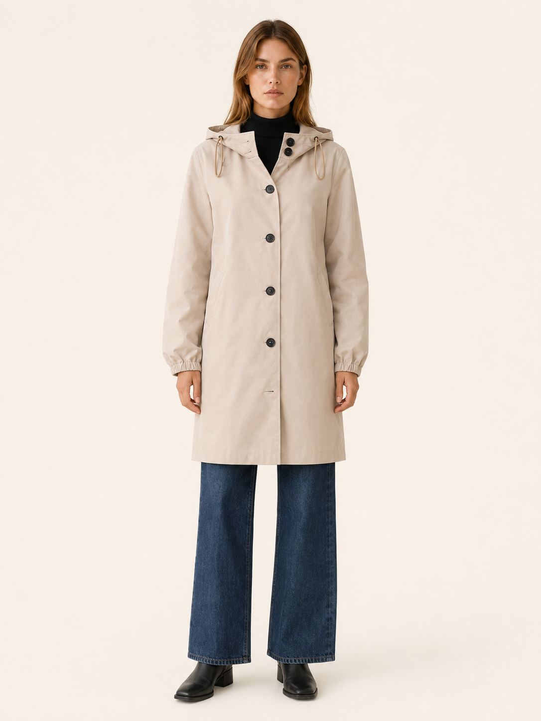 Brisanna | Women's Oversized Hooded Rain Jacket