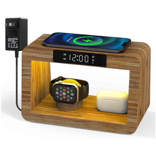 Bamboo Charging Station for Multiple Devices