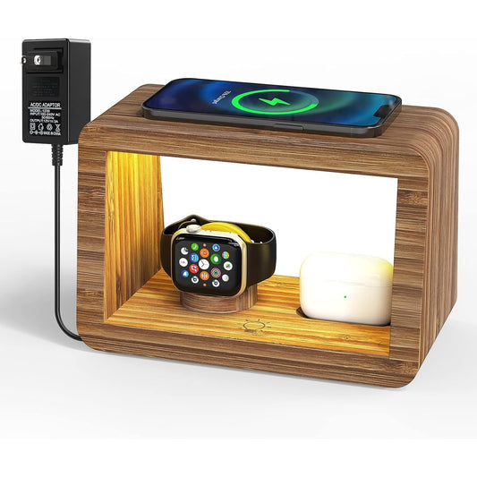 Bamboo Charging Station for Multiple Devices